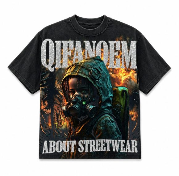 Custom Washed Streetwear Print T-Shirt Wholesale