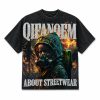 Custom Washed Streetwear Print T-Shirt Wholesale
