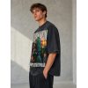 Custom Washed Streetwear Print T-Shirt Wholesale