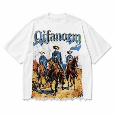 Custom Western Print T-Shirt Wholesale