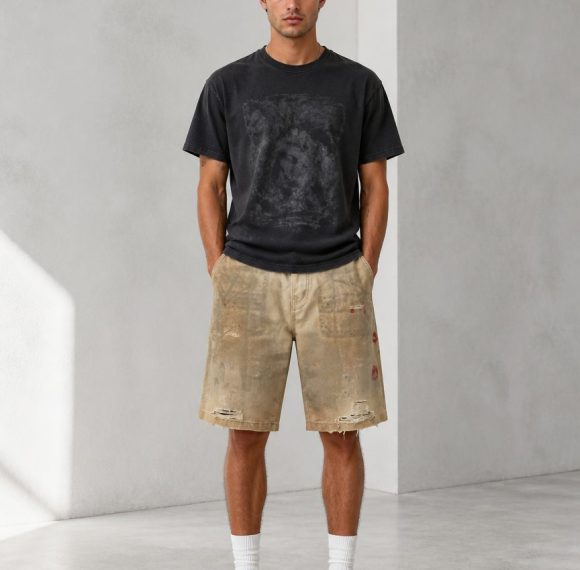 Custom Washed Cargo Shorts Wholesale