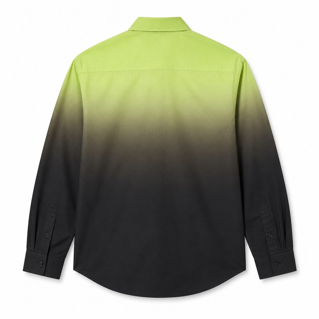 Custom Ombre Gradient Long Sleeve Shirt from the INFULLSAIL streetwear range