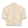 Custom Rib Knit Zip Cardigan Wholesale