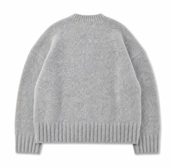 Custom Cropped Crew Neck Knit Sweater Wholesale