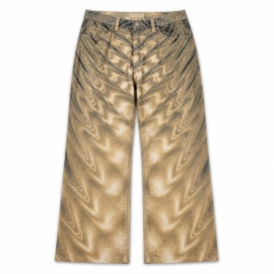 Custom Wave Tie Dye Wide Leg Pants Wholesale