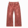 Custom Croc Embossed Flared Pants Wholesale
