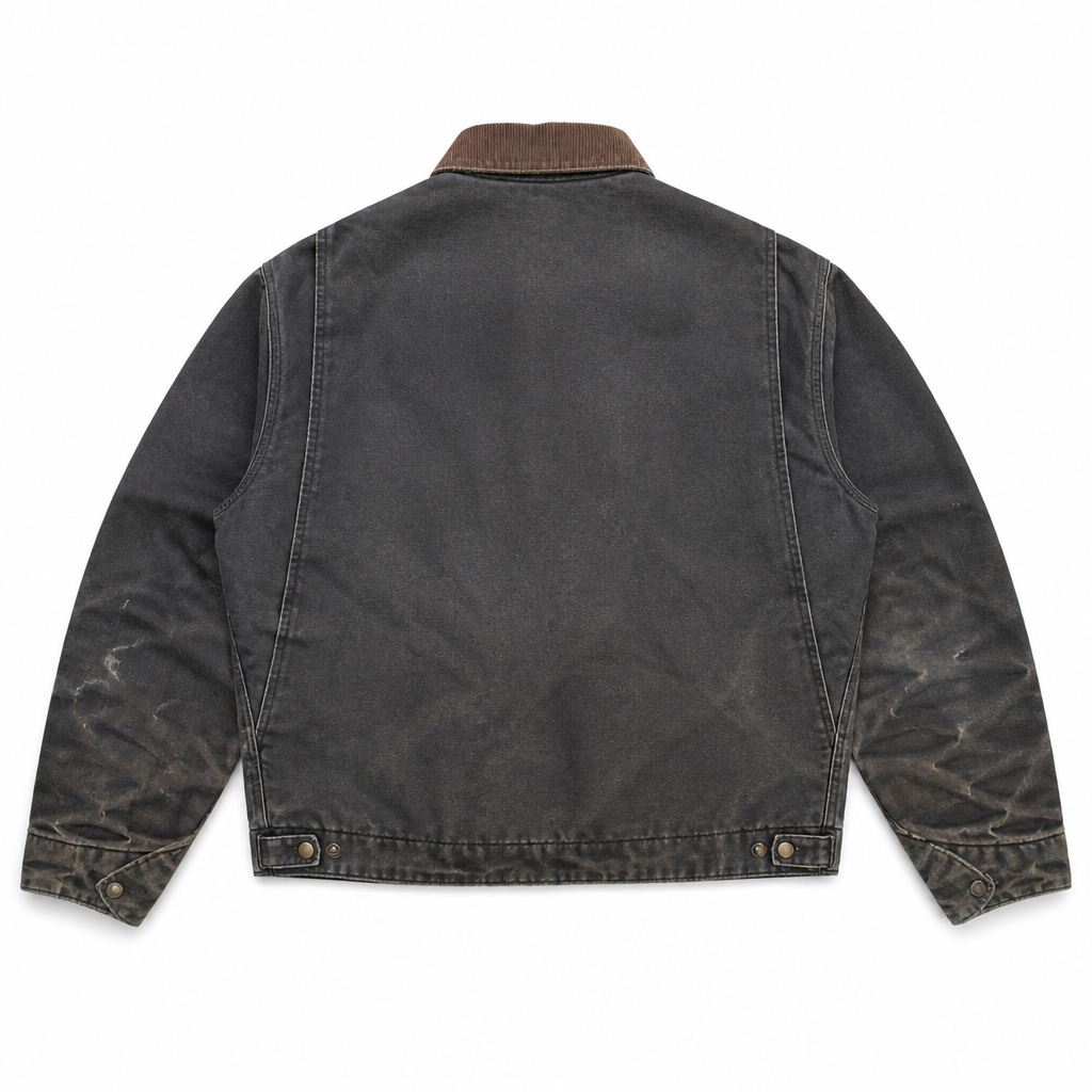 Custom Heavyweight Zip Up Canvas Jacket and Twill Cargo Pants Set