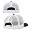 Custom Embroidered Yacht Trucker Cap Black White