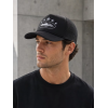Custom Embroidered Yacht Trucker Cap Black White