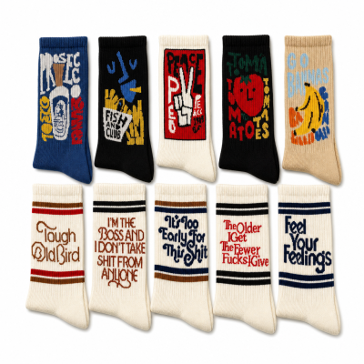 Custom Printed Graphic Ankle Socks Wholesale