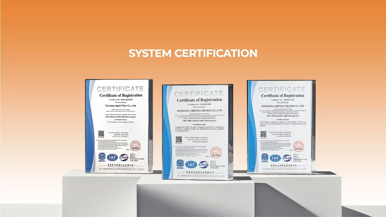 Certificates