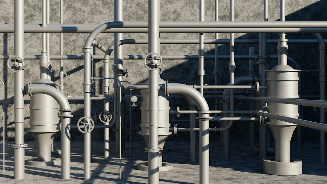 Diagram showing how a coalescing oil separator works