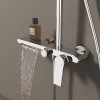 Wholesale Brass Rain Shower System with Waterfall Outlet for Hotel Bathrooms