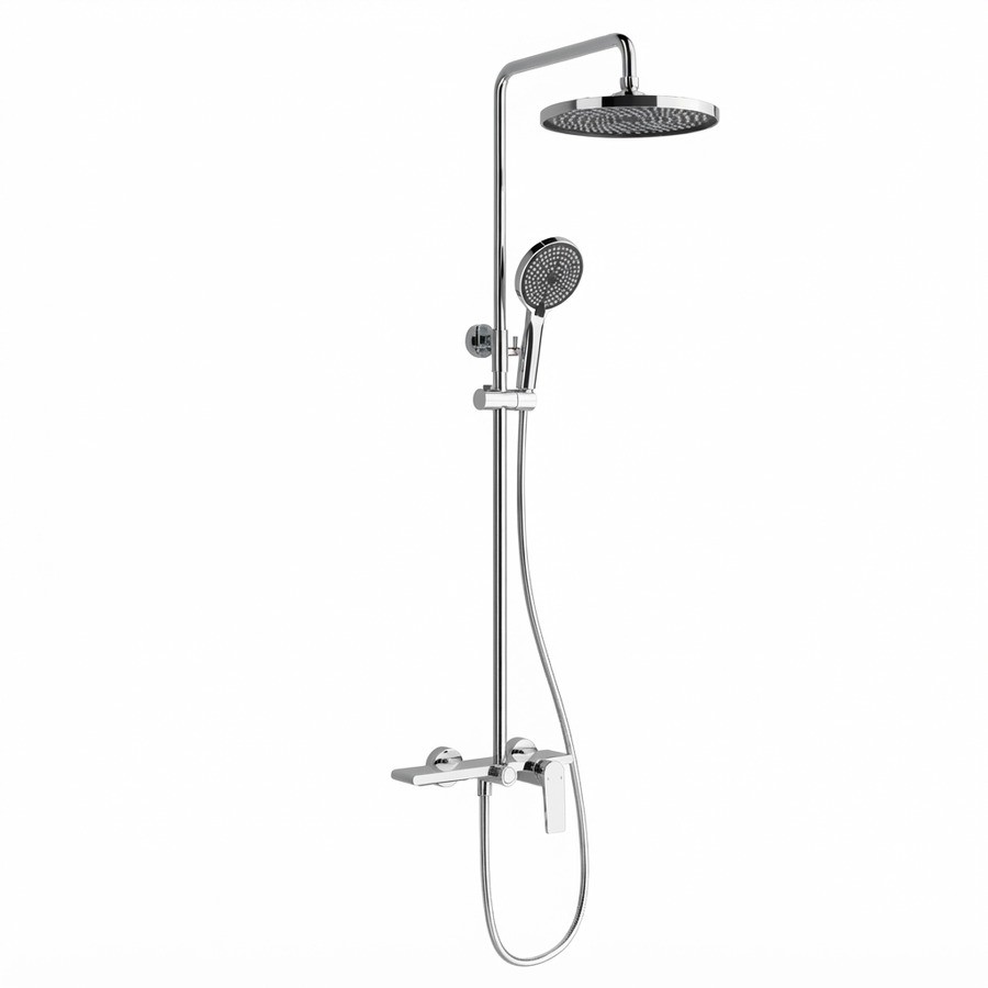 Brass rain shower system
