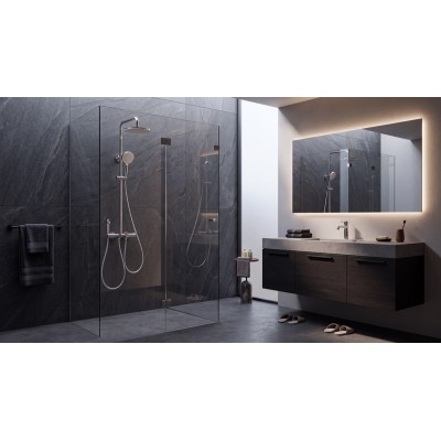 Wholesale Chrome Thermostatic Exposed Shower Set Digital Display OEM Supplier