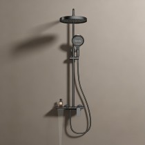 Minimalist Black Design | Black | Exposed Shower System | Supplier for Bathroom Projects