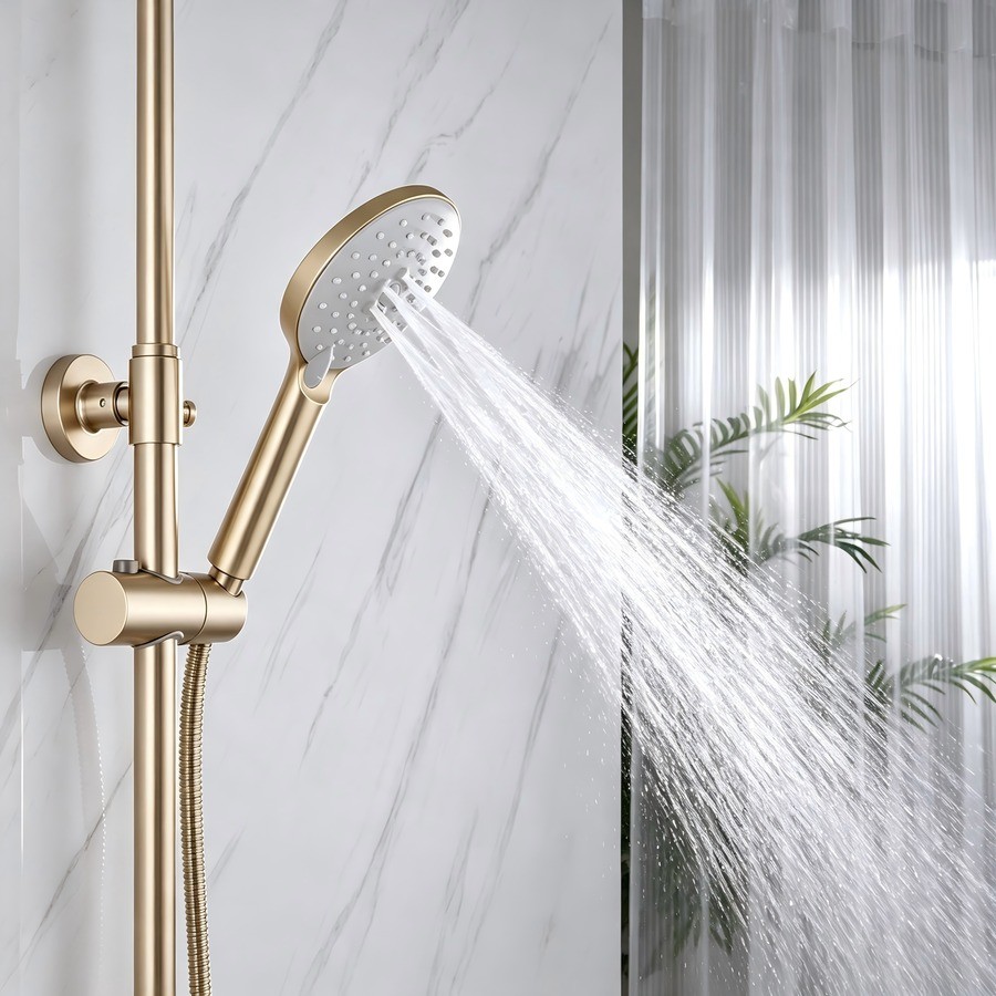 Premium Brushed Gold Finish For Modern Bathrooms