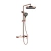 Premium Rose Gold PVD Finish Creates Designer Bathroom Style | Shiny Rose Gold | Exposed Shower System | Supplier for Bathroom Projects