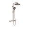 Premium Rose Gold PVD Finish Creates Designer Bathroom Style | Shiny Rose Gold | Exposed Shower System | Supplier for Bathroom Projects