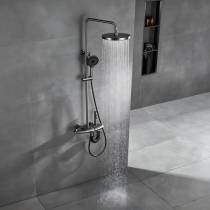 Premium Exposed Brass Shower System with Handheld | Wholesale Supplier for Bathroom Projects
