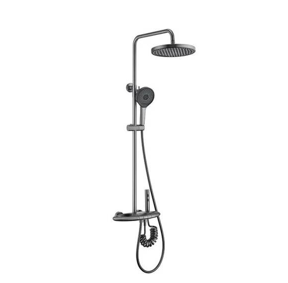 Premium Exposed Brass Shower System with Handheld | Wholesale Supplier for Bathroom Projects