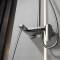 Grey Square Exposed Shower System Supplier with Rainfall and Handheld Spray