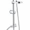 Chrome Exposed Shower System with Soap Shelf | Wholesale Supplier for Bathroom Projects