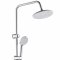 Chrome Exposed Shower System with Soap Shelf | Wholesale Supplier for Bathroom Projects