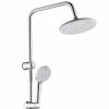 Chrome Exposed Shower System with Soap Shelf | Wholesale Supplier for Bathroom Projects