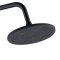 Matte Black Exposed Shower System Supplier with Rainfall and Handheld Spray