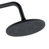 Matte Black Exposed Shower System Supplier with Rainfall and Handheld Spray