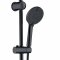 Matte Black Exposed Shower System Supplier with Rainfall and Handheld Spray