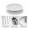 Brushed Nickel Exposed Shower System Manufacturer with Square Rain Shower and Spout