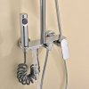 4-Way Chrome Exposed Shower System with Bidet Sprayer | Wholesale Supplier for Bathrooms