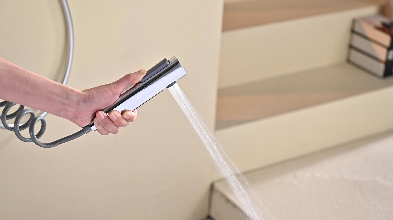 Telescopic Bidet Sprayer with Spring Hose