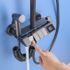Grey 4-Way Exposed Shower System with Digital Display and Piano Keys | Wholesale Supplier