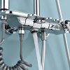Chrome 4-Way Exposed Shower System with Piano Button Control Wholesale Supplier