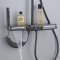 Grey Waterfall Shower System with Glass Shelf and Multi-Spray Handheld Wholesale Supplier