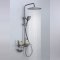 Grey Waterfall Shower System with Glass Shelf and Multi-Spray Handheld Wholesale Supplier