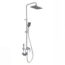 4-Way Chrome Exposed Shower System with Bidet Sprayer | Wholesale Supplier for Bathrooms