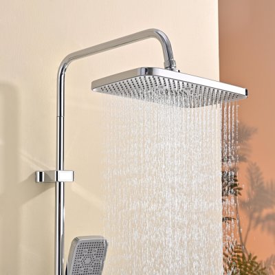 4-Way Chrome Exposed Shower System with Bidet Sprayer | Wholesale Supplier for Bathrooms