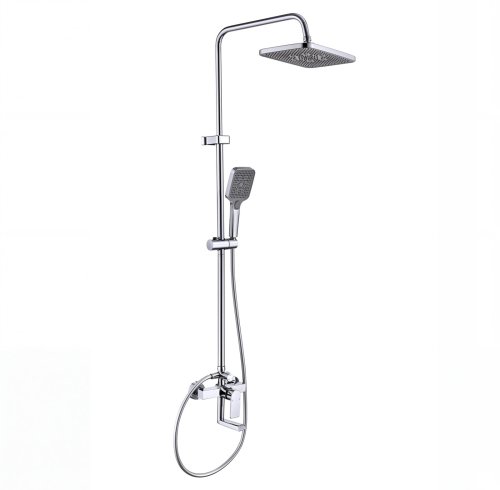 Chrome Exposed Shower System with Bottom Spout | Home and Hotel Projects Supplier