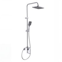 Chrome Exposed Shower System with Bottom Spout | Home and Hotel Projects Supplier