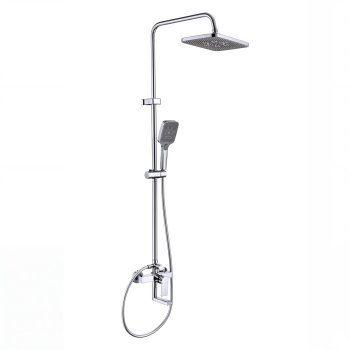 Chrome Exposed Shower System with Bottom Spout | Home and Hotel Projects Supplier