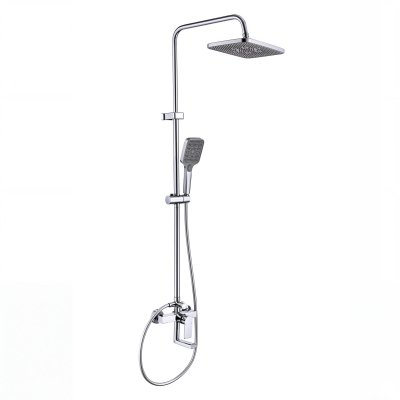 Chrome Exposed Shower System with Bottom Spout | Home and Hotel Projects Supplier