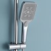 Chrome Exposed Shower System with Bottom Spout | Home and Hotel Projects Supplier