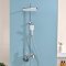 Chrome 4-Way Exposed Shower System with Piano Button Control Wholesale Supplier