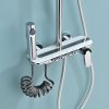 Chrome 4-Way Exposed Shower System with Piano Button Control Wholesale Supplier