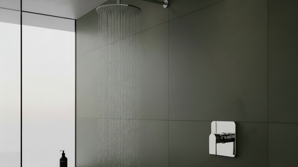 Mirror-Bright Chrome Concealed Shower Trim Plate