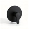 Matte Black Concealed Shower System Supplier with Single Lever Mixer Valve